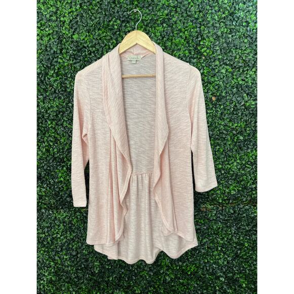 Chenault open Cardigan Sweater Light Pink Women’s Size S - Picture 1 of 5